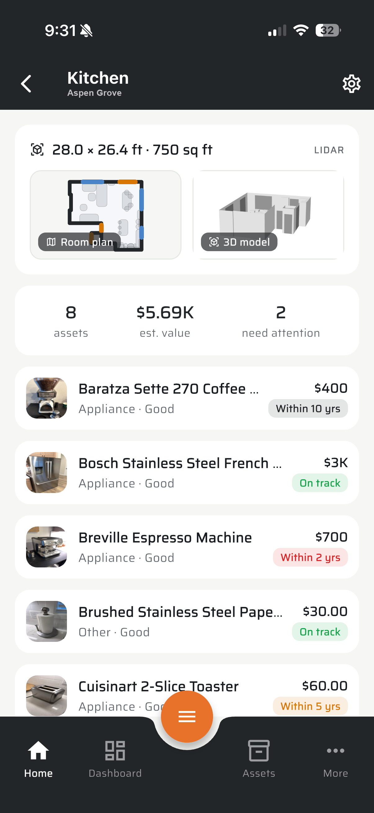 GatherMind room overview on mobile